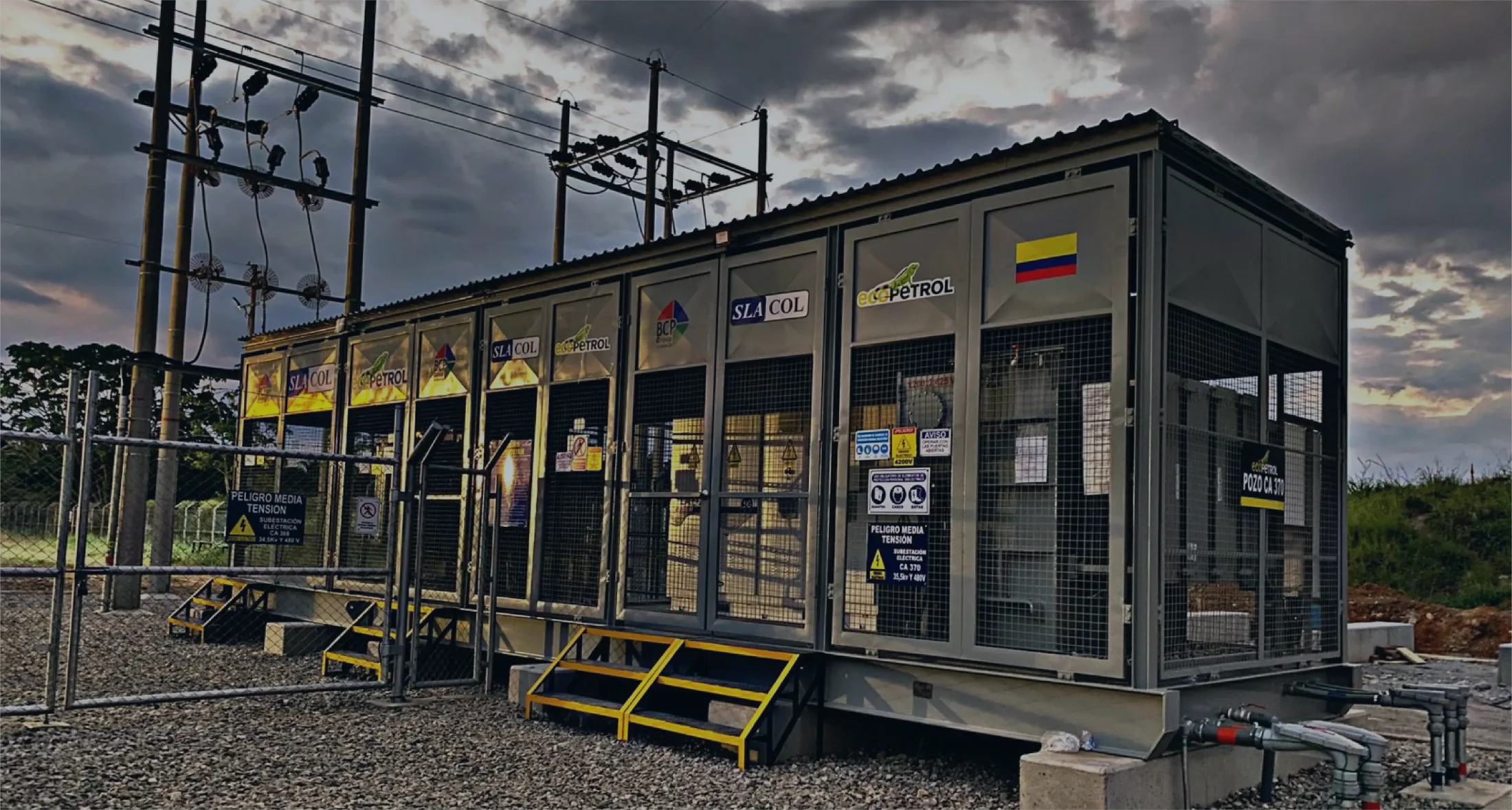 Sistema eléctrico modular instalado por SLACOL para una operación energética en Colombia