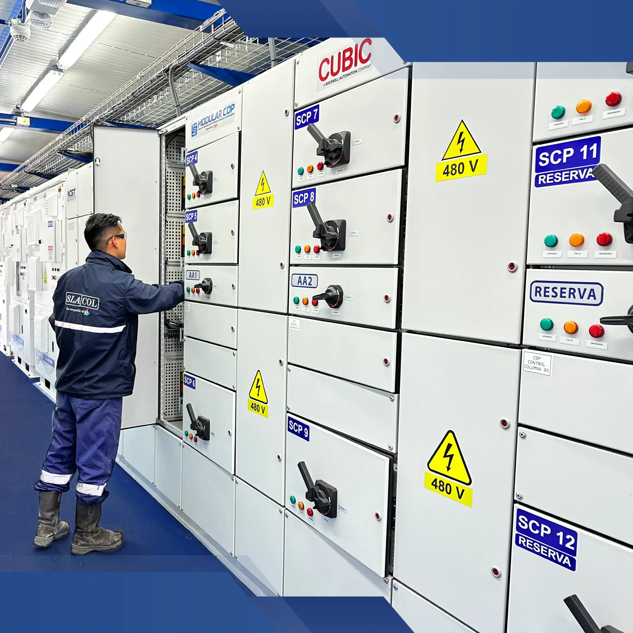 Centro modular CUBIC para distribución eléctrica y control de motores